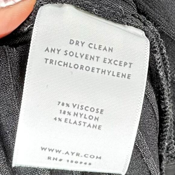 AYR Black Ribbed Knit The Weekender Tank Midi Dress Women's Size Small Summer - Picture 5 of 7